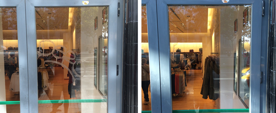 Reciglass repara un conocido comercio